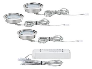 P 93553 Nábytkové zápustné svítidlo - sada 3ks Micro Line LED kartáč.žel - PAULMANN