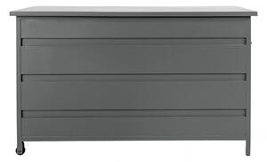 Úložný zahradní box Cassis, hliník, šedý, 130×60×75 cm – House Nordic