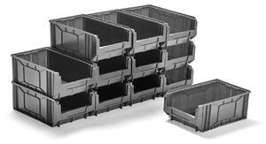 AJ Produkty Plastový box APART, 485x300x190 mm, bal. 12 ks, šedý