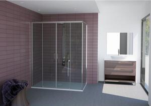 WellMall COSTA COMBI 130x70 čiré sprchová zástěna obdélníková 8595703823299