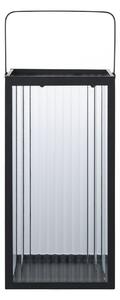 Lucerna Almonte, kov/sklo, černá, 15×15×30 cm – House Nordic