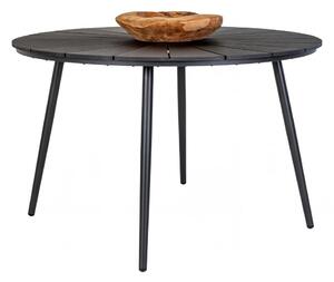Zahradní stůl Atlanta, černý, Ø120×74 cm – House Nordic