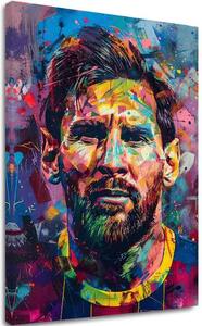 Obrázek MESSI VIBES na plátně | Malovaná struktura