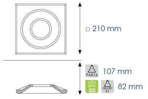 BPM 10001.03LED1.D40.27K Vestavné svítidlo ZETA LED bílé 7W vč.napaječe a žárovky - BPM-WHITE (CRISMOSIL/MODULAR)