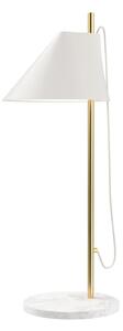 Stolní lampa Louis Poulsen, Yuh Brass, stmívatelné, Bílá, Ložnice, Kov, Design