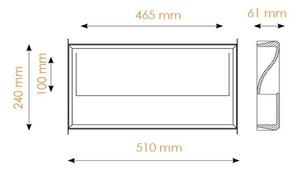 BPM 10011.STD.3K Vestavné svítidlo ORION 8,9W LED 3000K 500mA 1300lm - BPM-WHITE (CRISMOSIL/MODULAR)