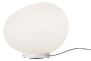 Stolní lampa Foscarini, Gregg piccola, stmívatelné, Bílá, Obývací pokoj, Sklo, Design