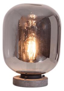 Stolní lampa By Rydéns, Leola, Šedá, Obývací pokoj, Sklo