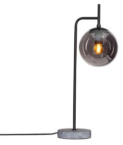 Stolní lampa By Rydéns, Boyle, Černá, Obývací pokoj, Kámen, Moderní