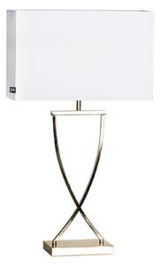 Stolní lampa By Rydéns, Omega, Zlatá / mosazná, Obývací pokoj, Tkanina / Textil, Moderní
