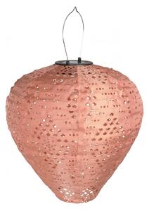 Solární LED lucerna Greatham, růžová, 30×30×33 cm – House Nordic