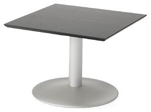 AJ Produkty Konferenční stolek CROSBY, 700x700 mm, černá/hliníkově šedá