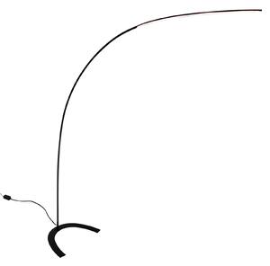 Stojací Lampa Lindby, DANUA, stmívatelné, Černá, Pracovna, Kov, Moderní