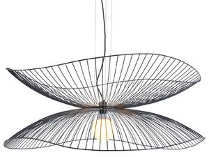 Závěsná svítidlo Forestier, Libellule L, stmívatelné, Černá, Obývací pokoj, Kov, Design