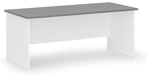 Kancelářský psací stůl rovný PRIMO WHITE, 1800 x 800 mm, bílá/grafit