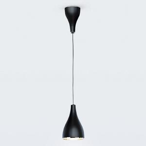 Závěsná svítidlo Serien Lighting, One Eighty Suspension Adjustab, stmívatelné, Černá, Obývací pokoj, Kov, Design