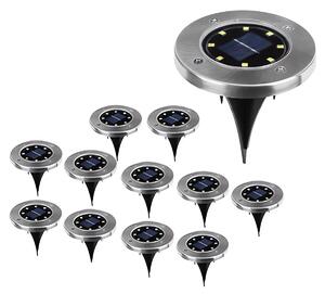 Gardlov 24001 Zahradní solární světlo LED, studená bílá, IP65, 2V 100mA, 12 ks