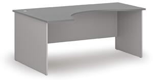 Ergonomický kancelářský psací stůl PRIMO GRAY, 180x120 cm, levý, šedá/grafit