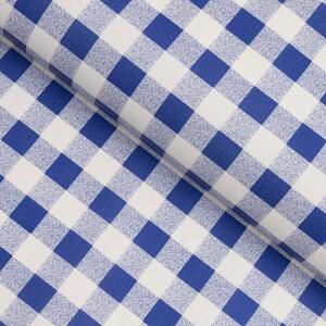 PVC ubrus Modro-bílá kostka 2,5×2,5 cm PV-134 - metráž š. 140 cm