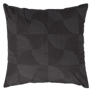 Povlak VELVET dark geo černošedá 50 x 50 cm