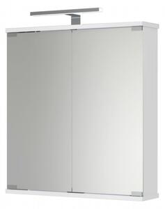 KANDI LED Jokey Zrcadlová skříňka - bílá š. 60 cm, v. 69/65 cm, hl. 14 cm