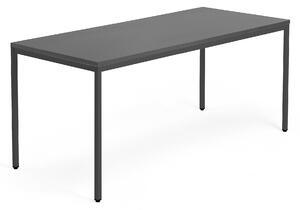 AJ Produkty Psací stůl QBUS, 4 nohy, 1800x800 mm, černý rám, černá