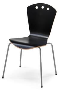 AJ Produkty Jídelní židle ORLANDO, černá, al-lak