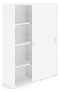 AJ Produkty Skříň s posuvnými dveřmi MODULUS XL, výška 1600 mm, bílá