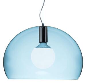 Závěsná svítidlo Kartell, Small FL/Y, Modrá, Obývací pokoj, Plast, Design