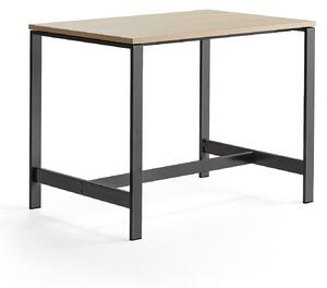AJ Produkty Stůl VARIOUS, 1200x800 mm, výška 900 mm, černé nohy, dub