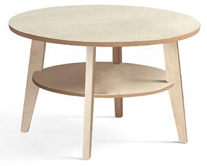 AJ Produkty Konferenční stolek HOLLY, Ø 800 mm, bříza