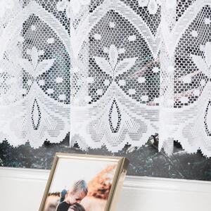 Dekorační metrážová vitrážová záclona PAMELA bílá výška 50 cm MyBestHome
