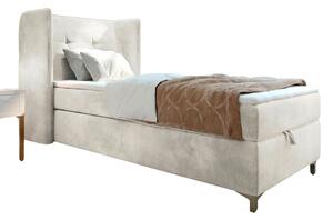 (4029) BOXSPRING postel s boxem 90/200 cm krémová