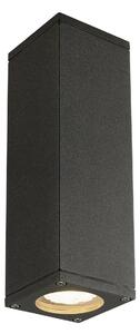 LA 229535 THEO UP-DOWN OUT wall light, square, anthracite, GU10, max. 2x35W - BIG WHITE (SLV)