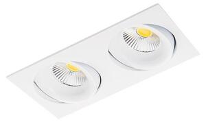 BPM 3135.01.RF.WH-WH.60.ST.9.30 Zápustné svítidlo MESEL 3135 matná bílá,2x9,3W, 3000K, 60°, 2x977lm - BPM (starý kód: 3135.W-W.D60.3K)