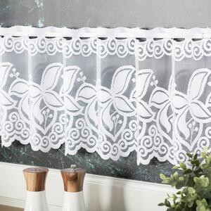Dekorační metrážová vitrážová záclona IWA bílá výška 30 cm MyBestHome