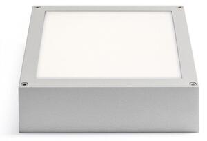 SCOTT stropní stříbrnošedá 230V SMD LED 9.8W IP54 3000K - RED - DESIGN RENDL