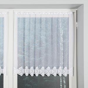 Dekorační metrážová vitrážová záclona VIOLA bílá výška 70 cm MyBestHome