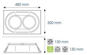 BPM 10068.01 Zápustné svítidlo Aquilae G53 - BPM-WHITE (CRISMOSIL/MODULAR)