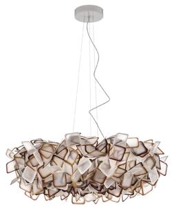 Závěsná svítidlo Slamp, Clizia, stmívatelné, Oranžová, Obývací pokoj, Plast, Design