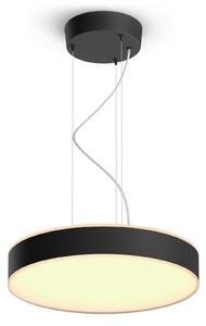 Závěsná svítidlo Philips Hue, Philips Hue, stmívatelné, Černá, Obývací pokoj, Kov, Moderní