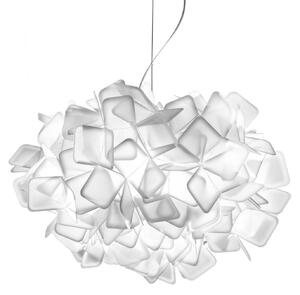 Závěsná svítidlo Slamp, CLIZIA, stmívatelné, Bílá, Obývací pokoj, Plast, Design