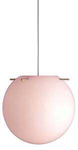 Závěsná svítidlo FRANDSEN, Koi, stmívatelné, Pudrová, Obývací pokoj, Sklo, Design
