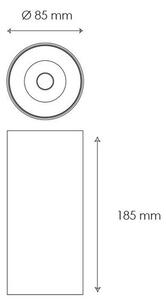 BPM 9050.01.SR.WH-WH.40.ST.9.30 Stropní svítidlo TUBE matná bílá 3000K 40° 6,2W 540lm - BPM (SATARÝ KÓD 9050.10.W-W.D40.3K)