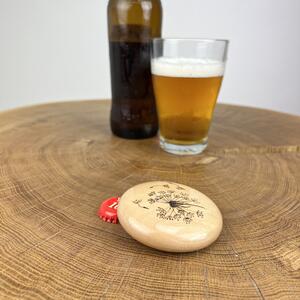 Dřevěný otvírák na pivo Dandelion