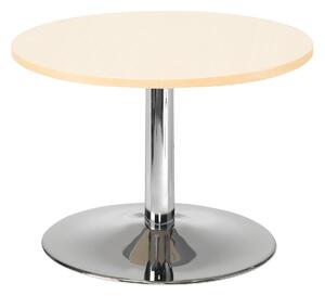 AJ Produkty Konferenční stolek MONTY, Ø700 mm, bříza/chrom