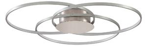 Stropní Lampa Lindby, Riley, stmívatelné, Metalická, Obývací pokoj, Hliník, Moderní