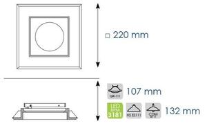 BPM 10132.01 Zápustné svítidlo Hadar G53 - BPM-WHITE (CRISMOSIL/MODULAR)