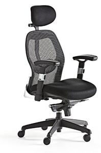 AJ Produkty Kancelářská židle SWANSEA, síťované opěradlo, černá