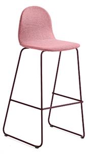 AJ Produkty Barová židle GANDER, výška sedáku 790 mm, polstrovaná, podzimní červeň